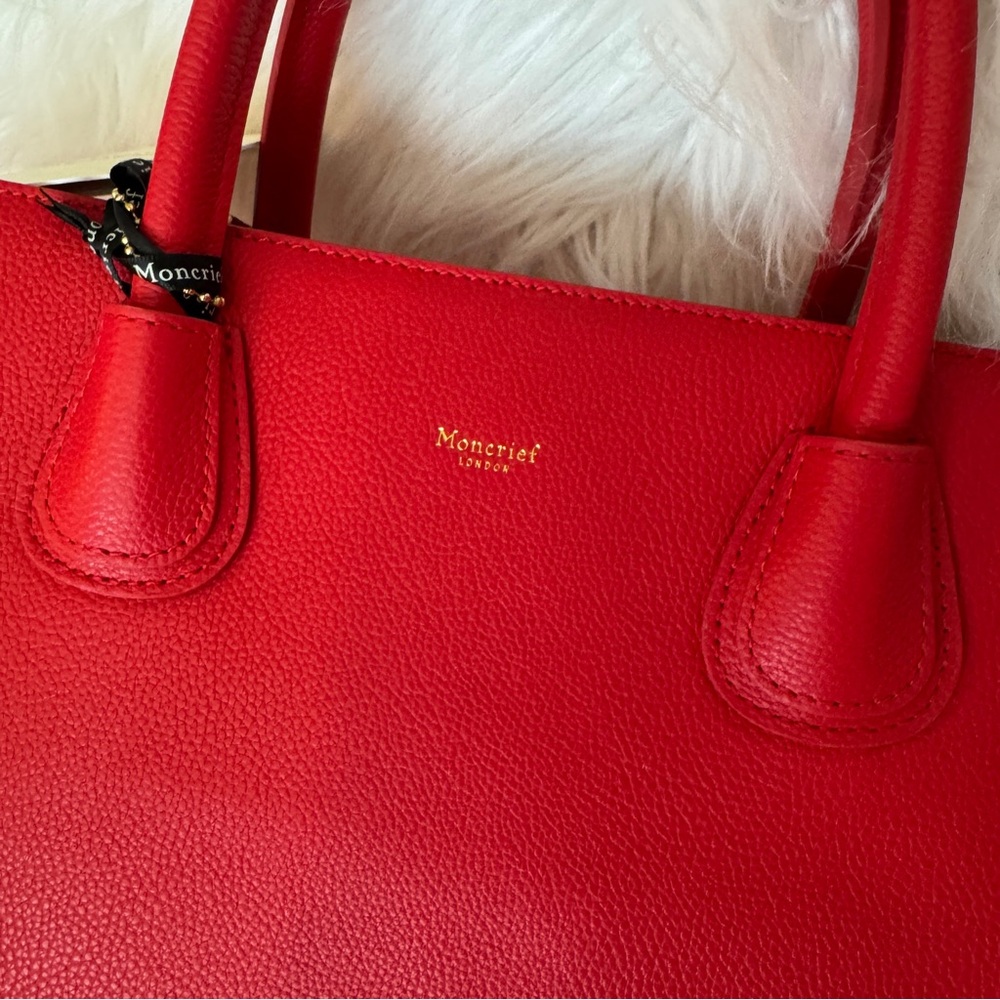 Moncrief Red Leather Tote Bag - Picture 7 of 14
